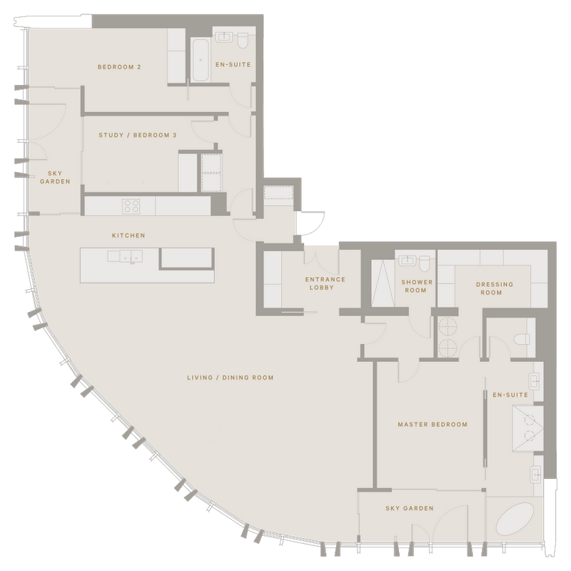 Southbank Tower, London. Exclusive apartments to rent.